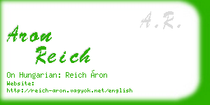 aron reich business card